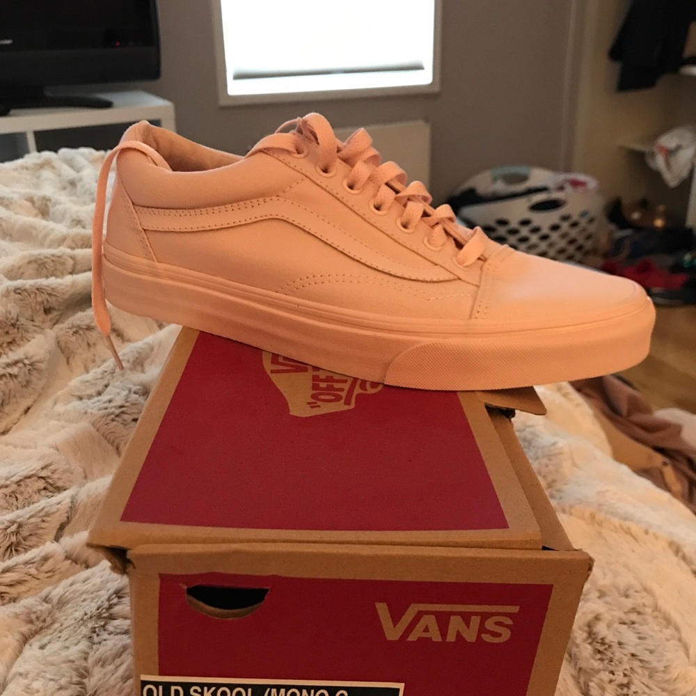 Brand new blush pink Vans
